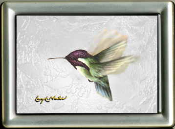 Costas Hummingbird framed mini giclee
